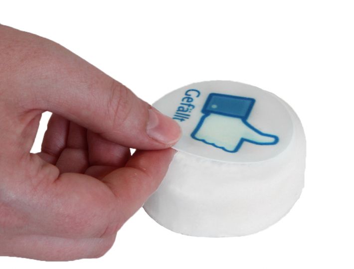 Mini Foto Tortenaufleger rund 12 Stück mit eigenem Bild individuell personalisiert