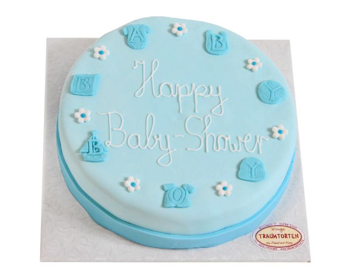 Blaue Baby Symbole Torte