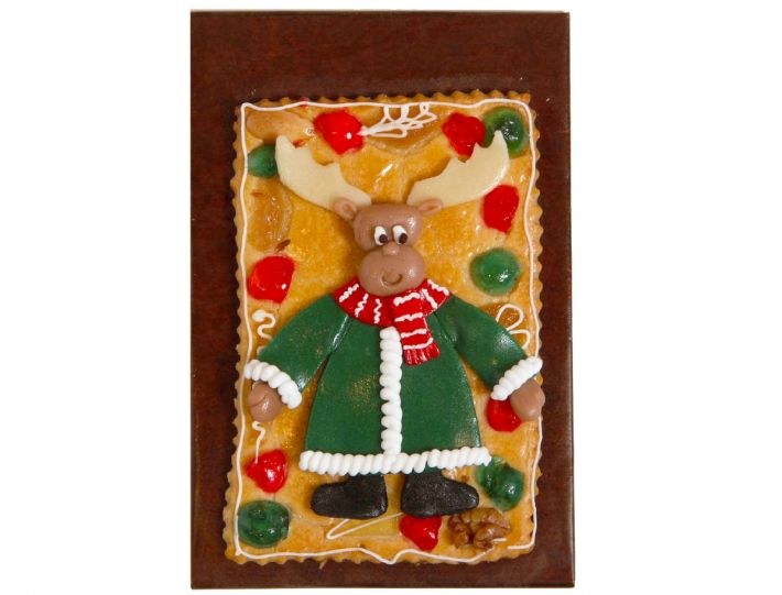 Gebäckplatte mit Elchmotiv