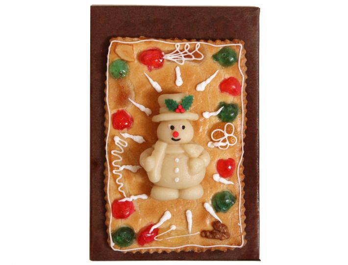 Gebäckplatte mit Schneemannmotiv 2