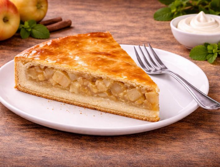 Gedeckter Apfel Torte