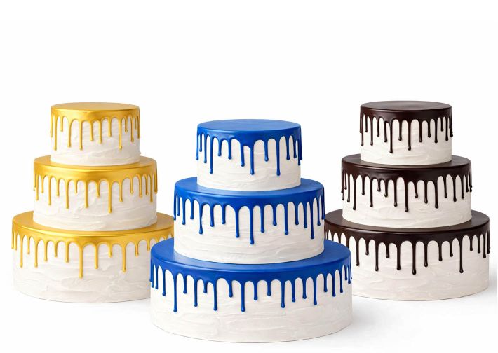 Glatte Buttercreme Torte Drip Cake zum Selberdekorieren