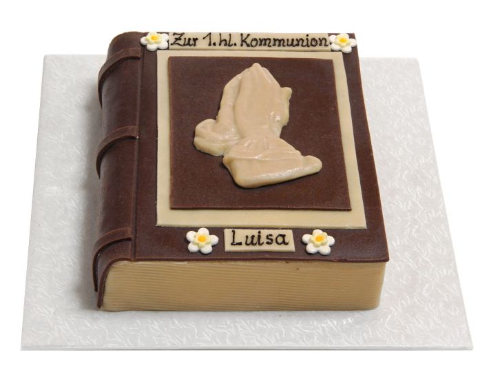 Kommunion Buchtorte mit Dürer-Händen