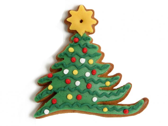 Lebkuchen bunte Tanne (5 Stück)