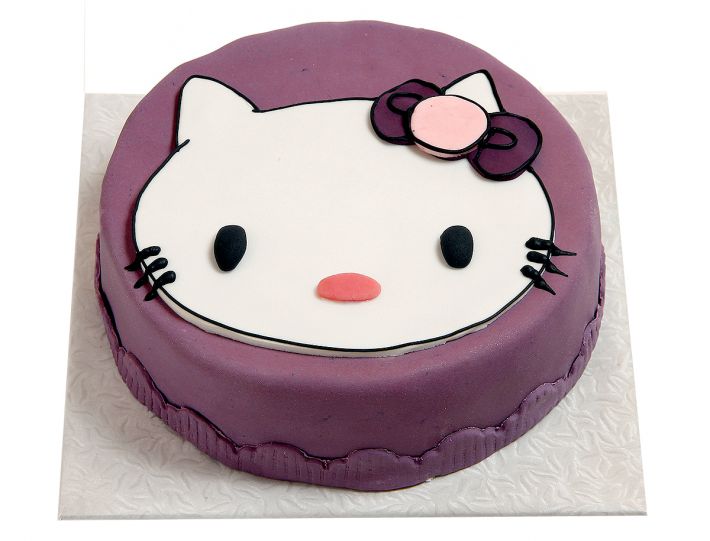Lila Katzen-Kindertorte