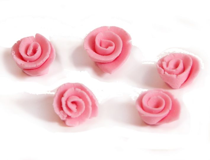 Minirosen handgearbeitet, 20 Stück