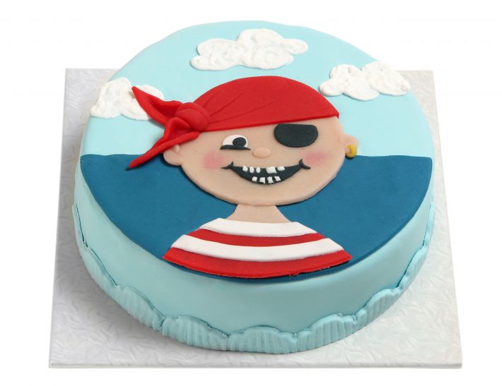 Piratenkopf Torte