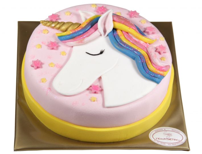 Regenbogen Einhorn Torte
