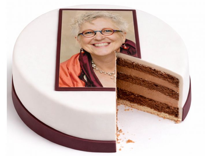 Individuelle Fototorte rund mit persoenlichem Bildmotiv