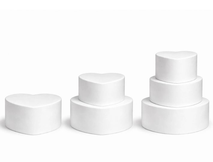 Tortenbasis Herzform, 10 cm Höhe