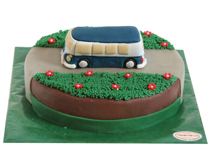 VW-Bus-Torte im Retro-Look