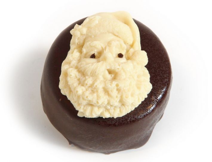 Weihnachts-Törtchen Schokokopf