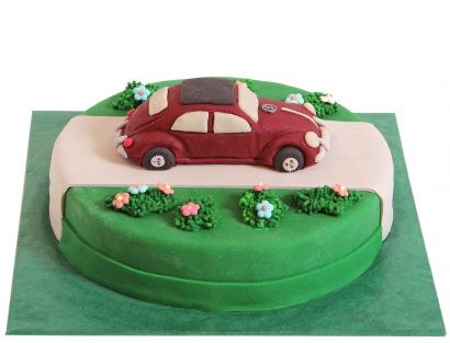 Auto-Torte Motiv 4 als Überraschung für Autofans