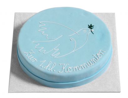 Blaue Taubentorte zur Kommunion