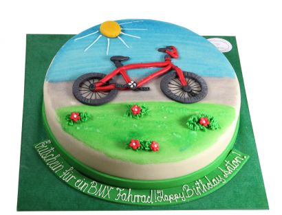 BMX-Fahrrad-Geburtstagstorte
