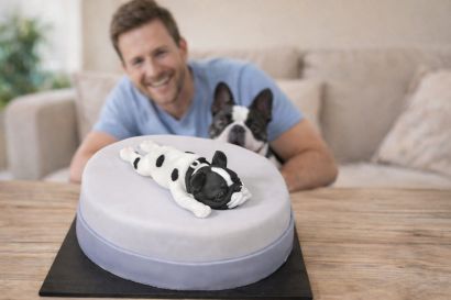 Bulldoggen-Geburtstagstorte