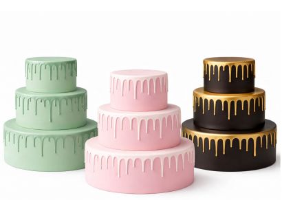 Fondant Torte Drip Cake zum Selberdekorieren