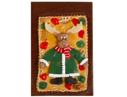 Gebäckplatte mit Elchmotiv