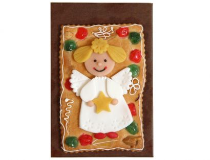 Gebäckplatte mit Engelmotiv