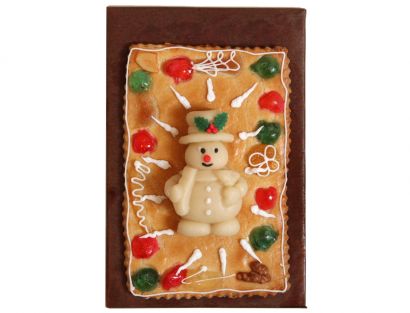 Gebäckplatte mit Schneemannmotiv 2