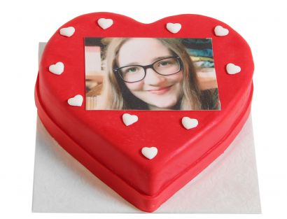 Herz Fototorte