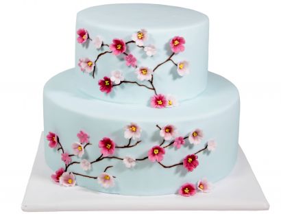 Kirschblüten Hochzeitstorte