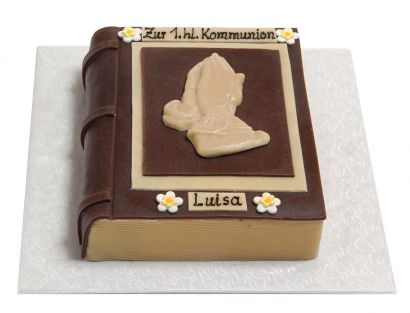 Kommunion Buchtorte mit Dürer-Händen