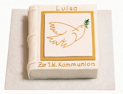Kommunion Buchtorte mit Taube