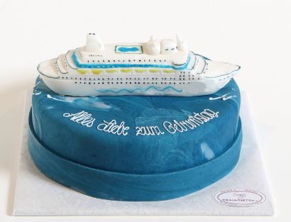 Kreuzfahrt-Torte zum Ruhestand