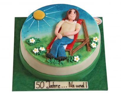 Liegestuhl-Abschiedstorte