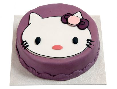 Lila Katzen-Kindertorte