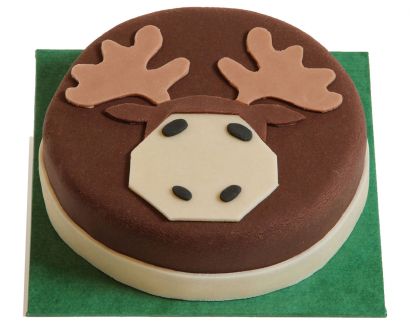 Schlichte Elchkopf-Torte