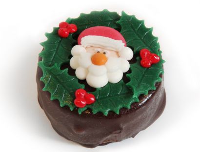 Weihnachts-Törtchen Nikokopf & Ilex